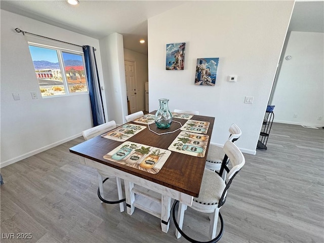 2530 Commercial Dr, Pahrump, NV 89048 - dining area featuring wood finished floors and recessed lighting