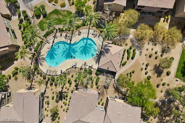 6868 Sky Pointe Dr Unit 2035, Las Vegas, NV 89131 - aerial view of a pool area