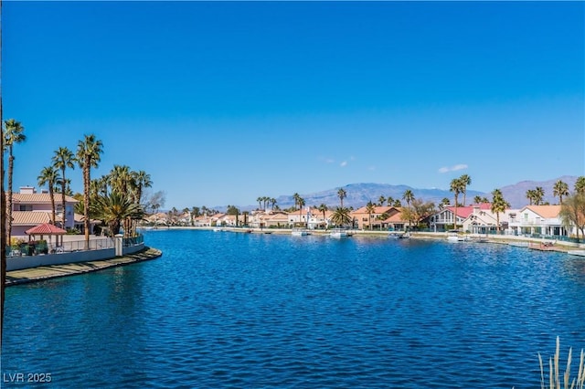 3151 Soaring Gulls Dr Unit 1021, Las Vegas, NV 89128 - water view with nearby suburban area and a mountainous background