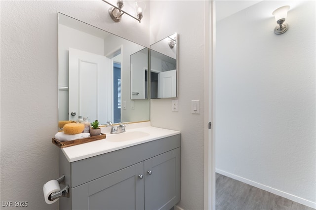 3151 Soaring Gulls Dr Unit 1021, Las Vegas, NV 89128 - bathroom with vanity and wood finished floors
