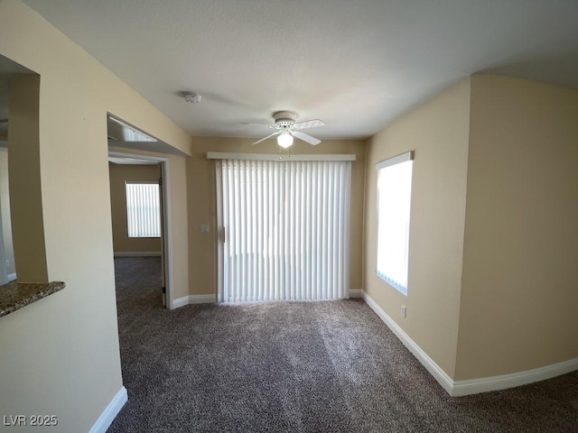 6800 E Lake Mead Blvd Unit 2024, Las Vegas, NV 89156 - empty room with carpet floors, a ceiling fan, and a smoke detector