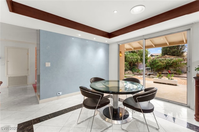 226 Dalmatian Ln, Las Vegas, NV 89107 - dining room featuring inlaid floor details and recessed lighting