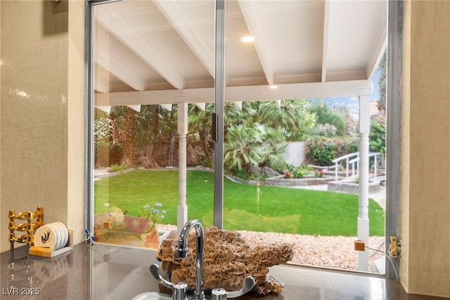 226 Dalmatian Ln, Las Vegas, NV 89107 - view of green lawn with a sink