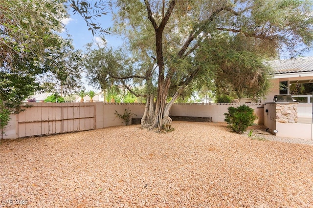 226 Dalmatian Ln, Las Vegas, NV 89107 - fenced backyard featuring area for grilling