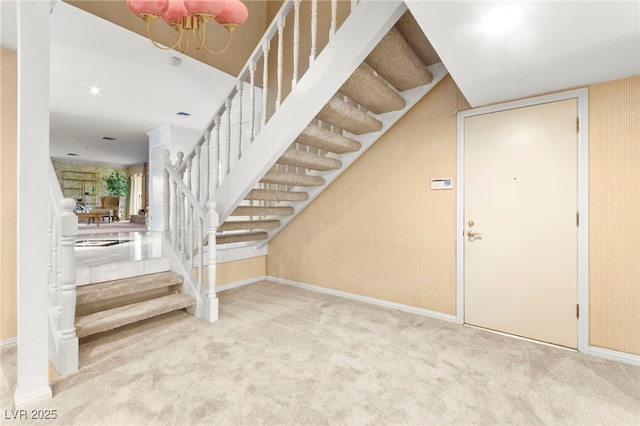 226 Dalmatian Ln, Las Vegas, NV 89107 - stairs with carpet floors