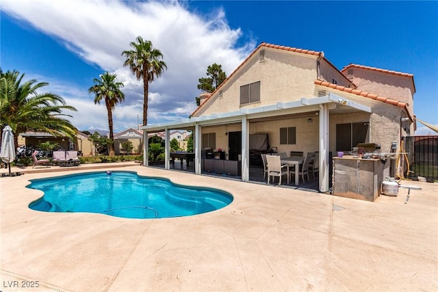 3825 Manhattan Bridge Pl, North Las Vegas, NV 89032 - view of pool with a patio area
