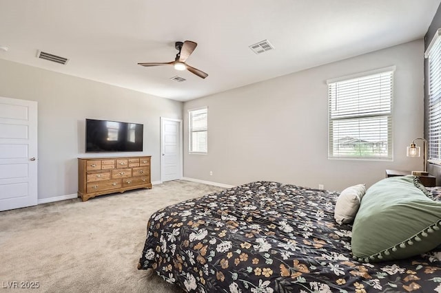 5606 Verde Valley Ct, North Las Vegas, NV 89081 - bedroom featuring carpet flooring and a ceiling fan