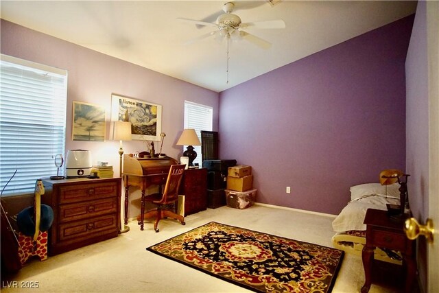 6131 Pumpkin Patch Ave, Las Vegas, NV 89142 - carpeted office space featuring a ceiling fan