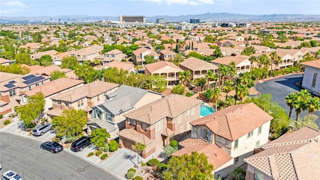 11649 Royal Derwent Dr, Las Vegas, NV 89138 - aerial perspective of suburban area featuring a mountain backdrop