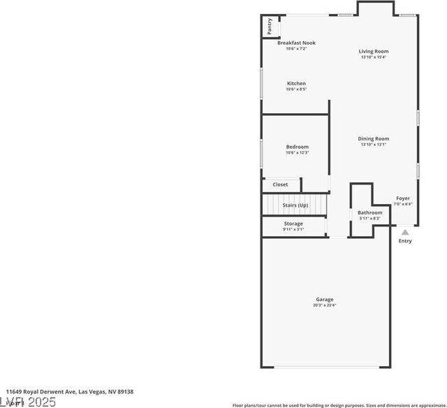 11649 Royal Derwent Dr, Las Vegas, NV 89138 - view of room layout