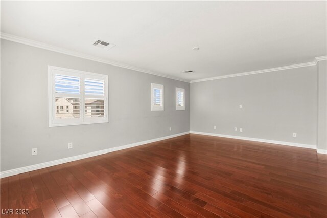 11649 Royal Derwent Dr, Las Vegas, NV 89138 - empty room with crown molding, wood finished floors, and healthy amount of natural light