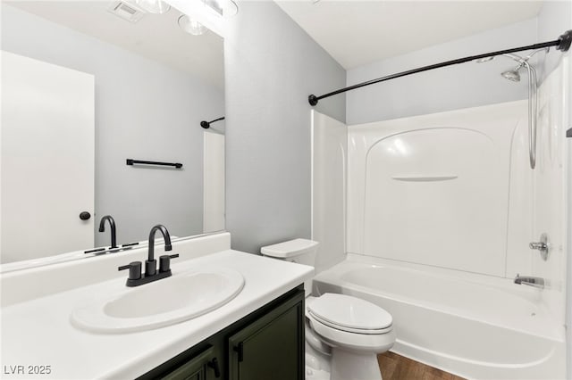 11649 Royal Derwent Dr, Las Vegas, NV 89138 - full bath featuring vanity, washtub / shower combination, and wood finished floors
