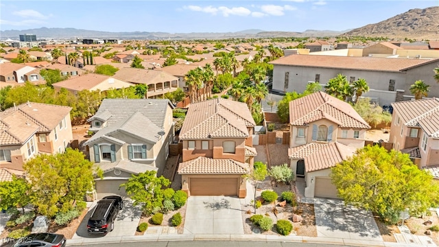 11649 Royal Derwent Dr, Las Vegas, NV 89138 - aerial perspective of suburban area with a mountain backdrop