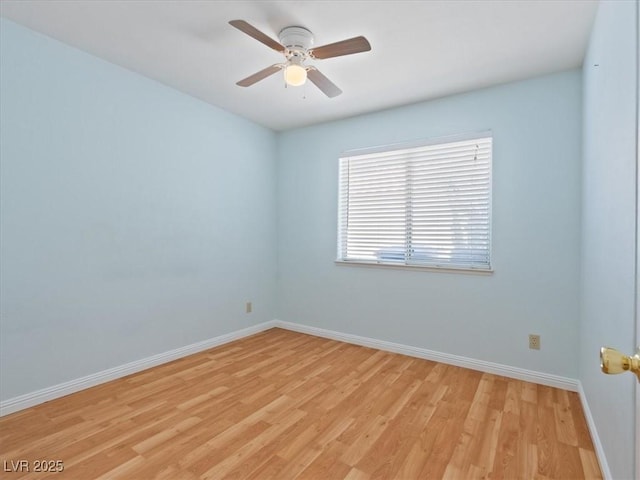 4323 Pageantry Falls Dr, North Las Vegas, NV 89031 - spare room with light wood-style flooring and a ceiling fan