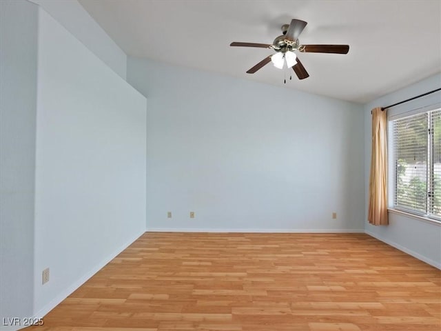 4323 Pageantry Falls Dr, North Las Vegas, NV 89031 - spare room with light wood-style floors and a ceiling fan