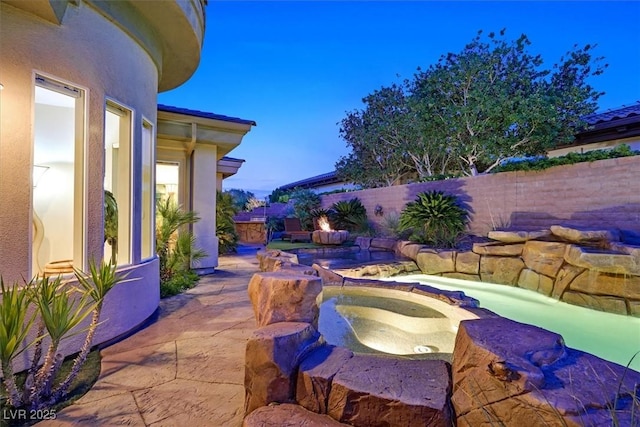 69 Tapadero Ln, Las Vegas, NV 89135 - view of patio with a pool with connected hot tub