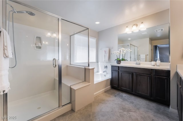 151 Duckhook Ave, Las Vegas, NV 89148 - full bath with vanity, a stall shower, and a bath