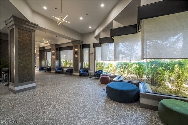 151 Duckhook Ave, Las Vegas, NV 89148 - community lobby featuring a towering ceiling and recessed lighting