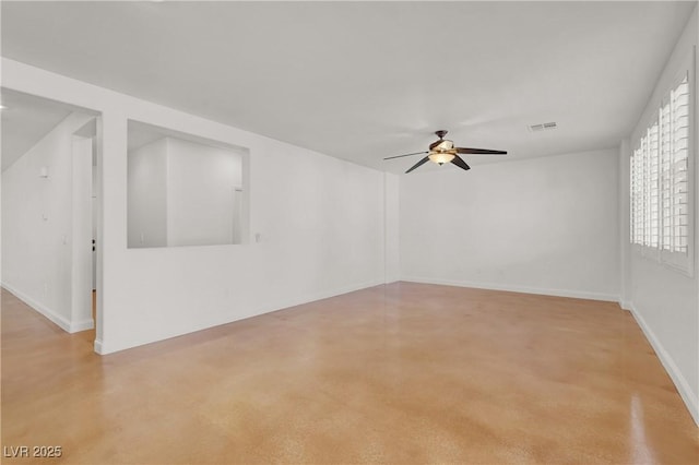 4036 W Bird Man Ln, North Las Vegas, NV 89084 - unfurnished room with concrete floors and ceiling fan