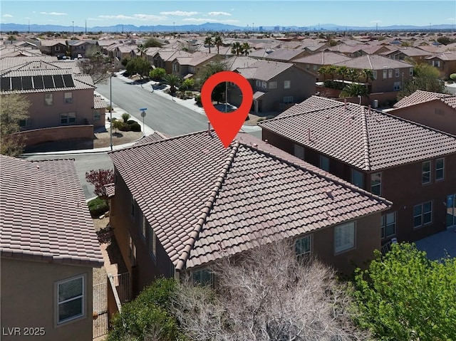 4036 W Bird Man Ln, North Las Vegas, NV 89084 - aerial view of residential area featuring a mountain backdrop