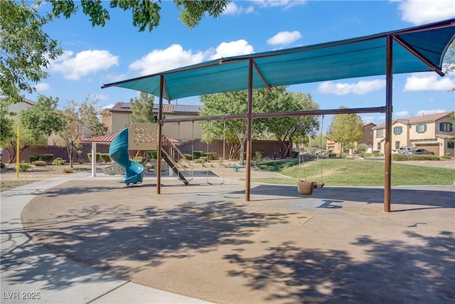 5324 Pendergrass St, North Las Vegas, NV 89081 - community jungle gym featuring a residential view and a yard