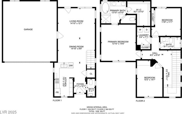 5324 Pendergrass St, North Las Vegas, NV 89081 - view of property floor plan