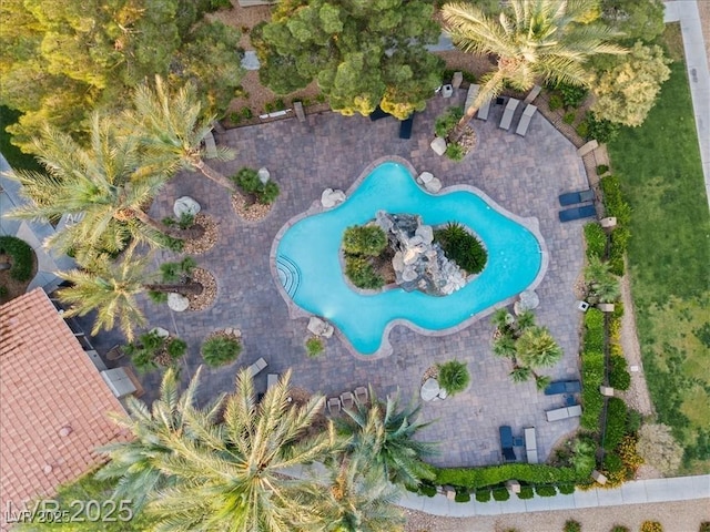 4200 S Valley View Blvd Unit 1035, Las Vegas, NV 89103 - aerial overview of property's location featuring a pool