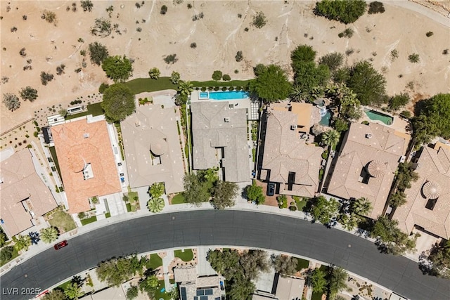 3042 Soft Horizon Way, Las Vegas, NV 89135 - aerial view of property's location featuring a pool