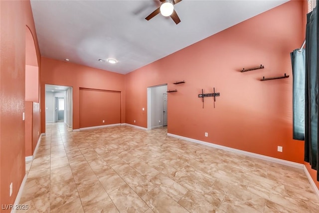 3604 Cantura Crest Ct, North Las Vegas, NV 89031 - empty room featuring ceiling fan and baseboards