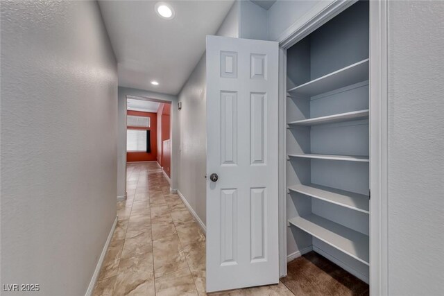 3604 Cantura Crest Ct, North Las Vegas, NV 89031 - hall with baseboards and recessed lighting
