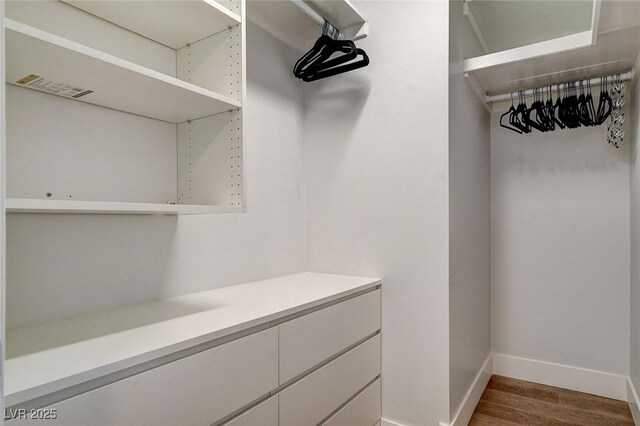 925 Alan Shepard St, Las Vegas, NV 89145 - walk in closet featuring dark wood-type flooring