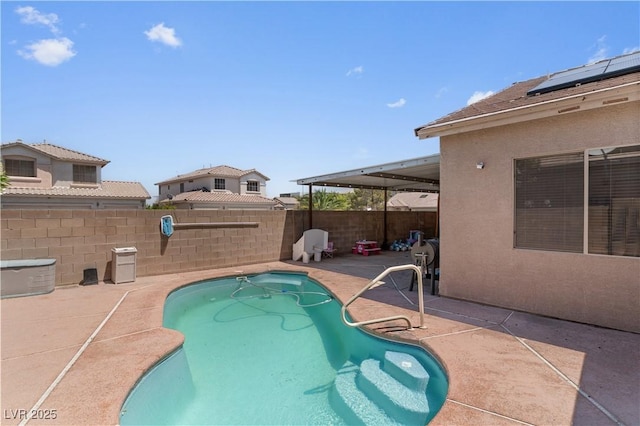 1310 Ripplestone Ave, North Las Vegas, NV 89081 - view of pool with a patio and a fenced backyard