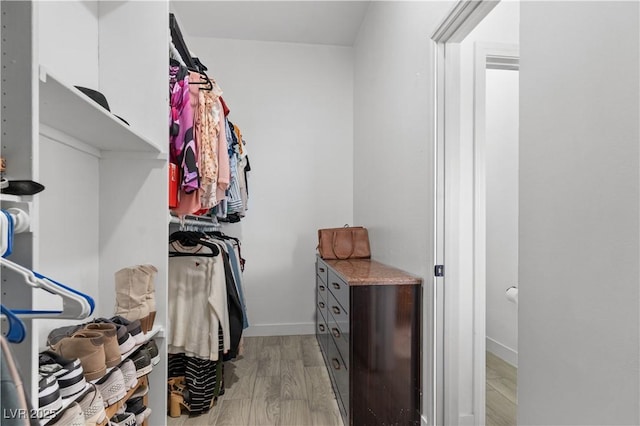 1310 Ripplestone Ave, North Las Vegas, NV 89081 - walk in closet featuring light wood-style flooring
