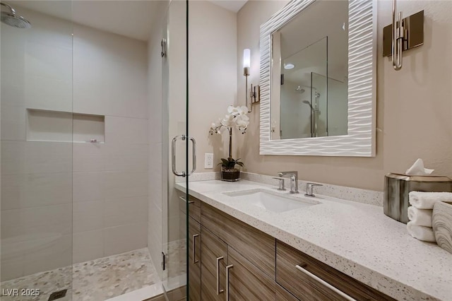 6316 Bluejay Way, Las Vegas, NV 89146 - full bath featuring a shower stall and vanity