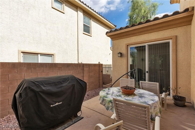 7854 Brianna Cheerful Ave, Las Vegas, NV 89178 - view of patio with area for grilling