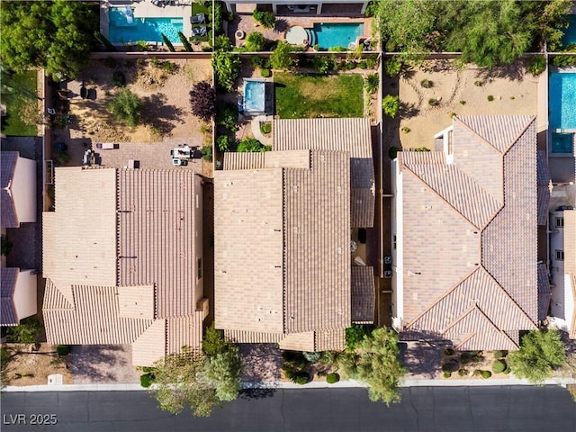 7854 Brianna Cheerful Ave, Las Vegas, NV 89178 - aerial view of a pool area