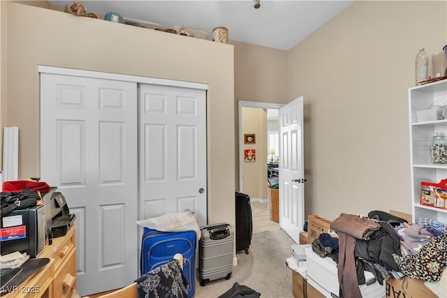 7854 Brianna Cheerful Ave, Las Vegas, NV 89178 - bedroom featuring a closet and light carpet