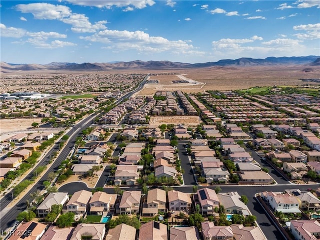 7854 Brianna Cheerful Ave, Las Vegas, NV 89178 - aerial view of residential area with mountains