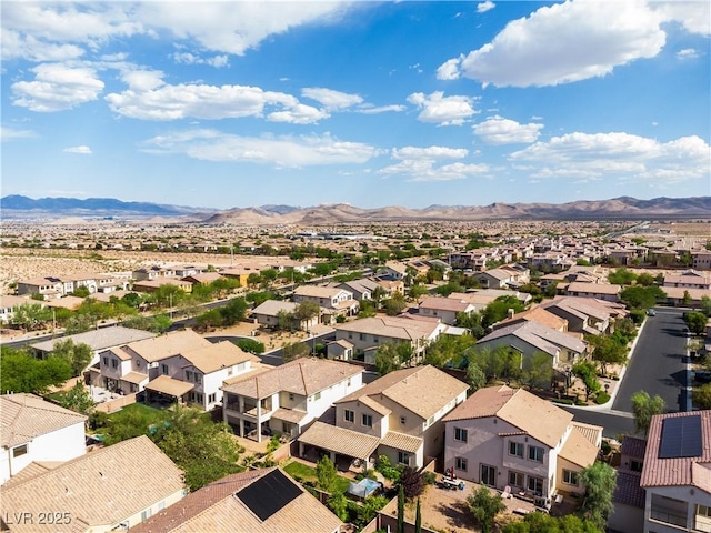 7854 Brianna Cheerful Ave, Las Vegas, NV 89178 - aerial view of residential area featuring a mountain backdrop