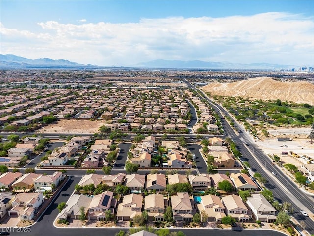 7854 Brianna Cheerful Ave, Las Vegas, NV 89178 - aerial perspective of suburban area featuring mountains