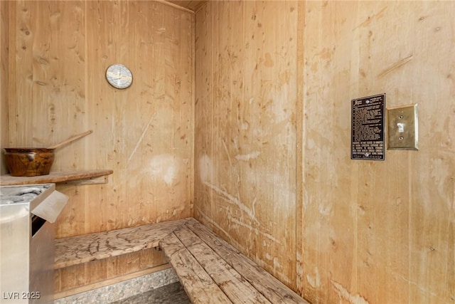 1393 Calmview Pl, Las Vegas, NV 89110 - relaxing sauna / steam room featuring wood walls