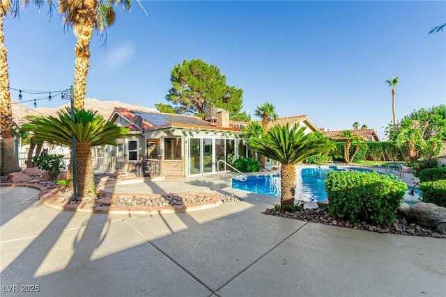 1393 Calmview Pl, Las Vegas, NV 89110 - view of swimming pool with a patio
