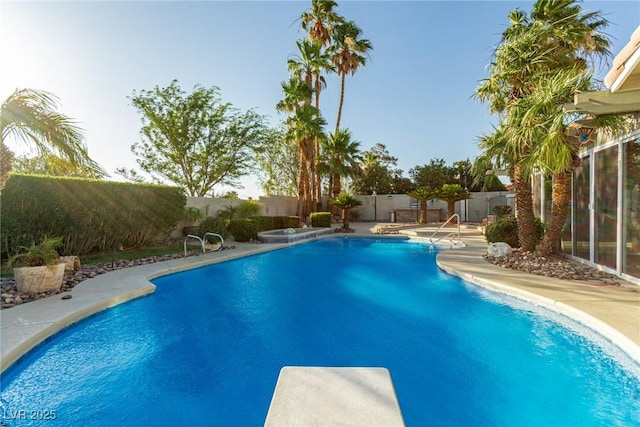 1393 Calmview Pl, Las Vegas, NV 89110 - view of pool featuring a fenced backyard