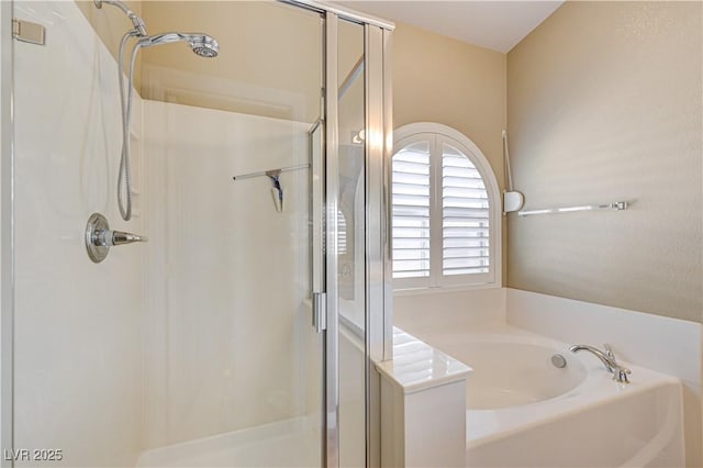 8204 Turbys Treehouse Pl, Las Vegas, NV 89131 - full bathroom with a shower stall and a bath