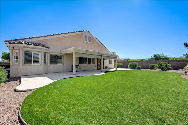 8204 Turbys Treehouse Pl, Las Vegas, NV 89131 - back of house featuring a patio, a fenced backyard, and stucco siding