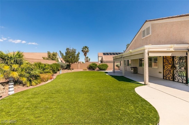 8204 Turbys Treehouse Pl, Las Vegas, NV 89131 - fenced backyard with a patio