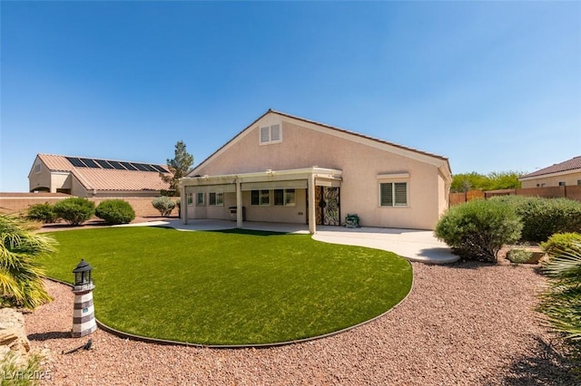 8204 Turbys Treehouse Pl, Las Vegas, NV 89131 - rear view of property with a patio area and stucco siding