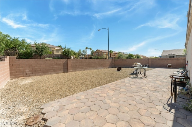 3108 Sentimental Ct, North Las Vegas, NV 89031 - fenced backyard featuring a patio