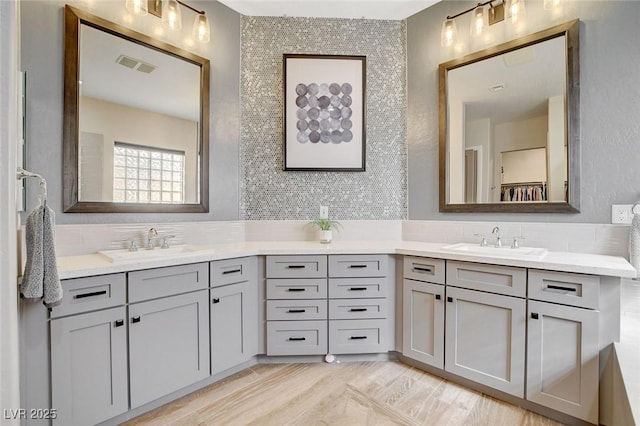 2333 Indigo Island St, Henderson, NV 89044 - full bathroom with vanity and tasteful backsplash