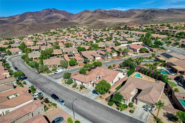 2333 Indigo Island St, Henderson, NV 89044 - aerial view of residential area featuring a mountain backdrop